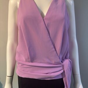 Trina Turk Lavender Women’s Tie Blouse